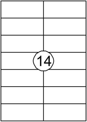 Etiket Avery DP144 105x42mm wit 1400stuks-2