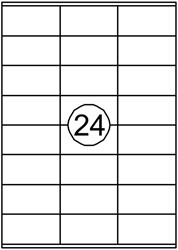 Etiket Quantore 70x36mm 2400stuks