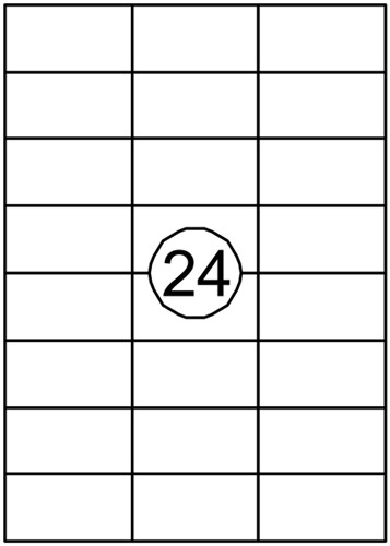 Etiket Avery DP247-100 70x37mm wit 2400 etiketten-2
