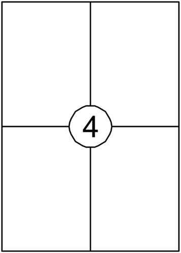 Etiket Avery DP004-100 105x149mm wit 400 etiketten-2