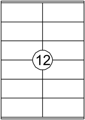 Etiket Quantore 105x48mm 1200 stuks