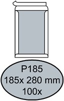 Envelop Quantore bordrug P185 185x280mm zelfklevend wit 100 stuks