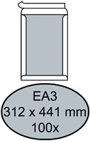 Envelop Quantore bordrug EA3 312x441mm zelfkl. wit 100stuks
