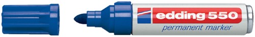 Viltstift edding 550 rond blauw 3-4mm