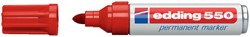 Viltstift edding 550 rond rood 3-4mm