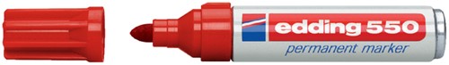 Viltstift edding 550 rond rood 3-4mm