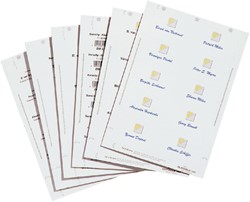 Badgekaart Durable 1453 bedrukbaar 40x75mm 240stuks