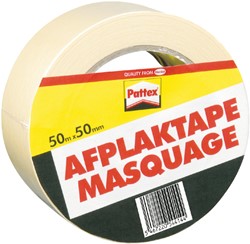 Afplaktape Pattex 50mmx50m creme