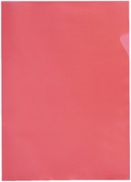 Insteekmap L-model Quantore A4 PP 0.12mm rood 25 stuks-2