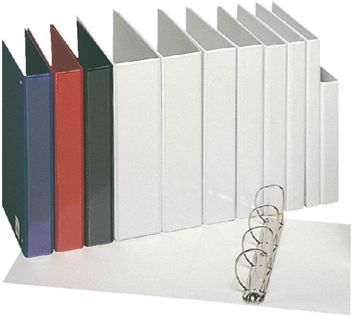Presentatieringband Esselte A4 4-rings D-mech 25mm rood-2