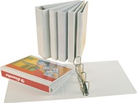Presentatieringband Esselte panorama A4 4-rings D-mechaniek 25mm PP wit-2