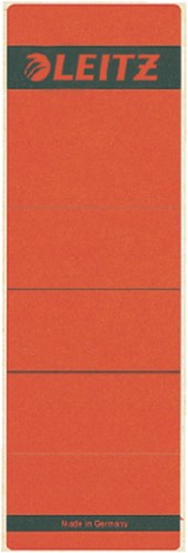 Rugetiket Leitz breed/kort 62x192mm zelfklevend rood