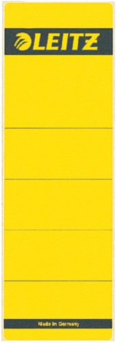 Rugetiket Leitz breed/kort 62x192mm zelfklevend geel