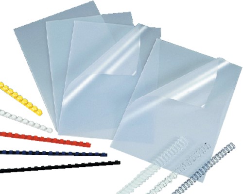Voorblad GBC A4 PVC 240micron transparant 100 stuks-2
