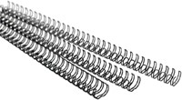 Draadrug GBC 6mm US/21rings A4 zilver 100stuks-2