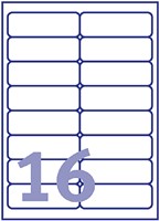 Etiket Avery L7562-25 99.1x33.9mm transparant 400stuks-2