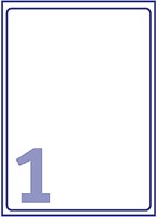 Etiket Avery J8567-25 210x297mm A4 transparant 25stuks-2
