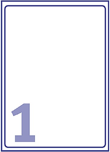 Etiket Avery J8567-25 210x297mm A4 transparant 25stuks-2