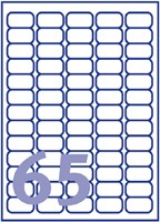Etiket Avery L7551-25 38.1x21.1mm transparant 1625stuks-2