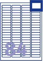 Etiket Avery L7656-25 46x11.1mm wit 2100stuks-2