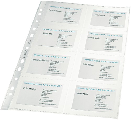 Showtas Leitz 4758 11-gaats voor 8 visitekaartjes