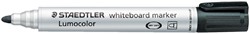 Viltstift Staedtler 351 whiteboard rond zwart 2mm