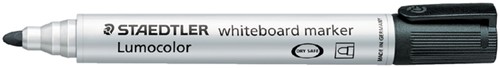 Viltstift Staedtler 351 whiteboard rond zwart 2mm