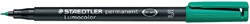 Viltstift Staedtler Lumocolor 313 permanent S groen