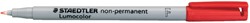 Viltstift Staedtler Lumocolor 316 non permanent F rood