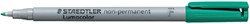 Viltstift Staedtler Lumocolor 316 non permanent F groen