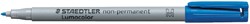 Viltstift Staedtler Lumocolor 315 non permanent M blauw