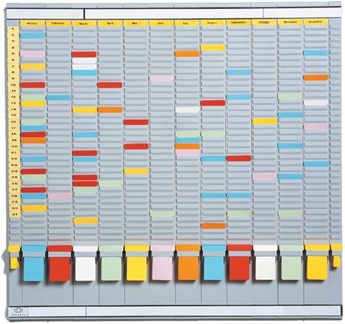 Planbord Djois jaar 35vaks grijs-2