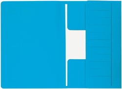 Dossiermap Secolor  Mammoet folio 3 kleppen 270gr blauw