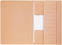 Dossiermap Djois Secolor Mammoet folio 3 kleppen 250gr recycled chamois 10 stuks