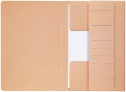 Dossiermap Djois Secolor Mammoet folio 3 kleppen 250gr recycled chamois 10 stuks