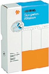 Etiket HERMA 8220 88.9x35.7mm 2-baans wit 8000stuks