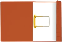 Clipmap Secolor A4 100% gerecycled karton 250gr rood verpakt per 10 stuks