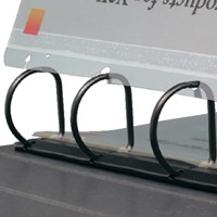 Opbergstrip Djois filestrip A4 295mm 2/4rings transparant 100 stuks-3