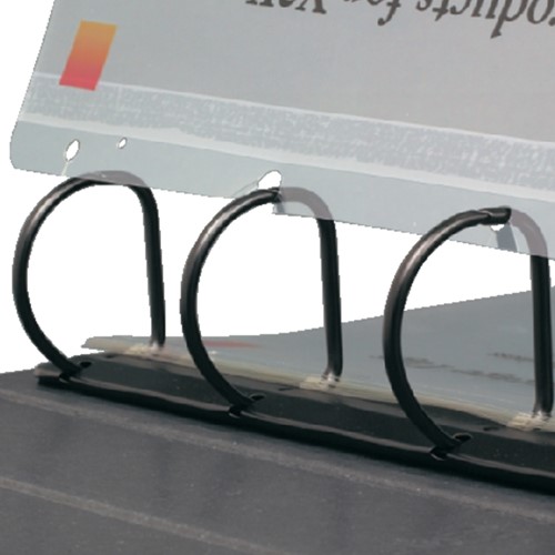 Opbergstrip Djois filestrip A4 295mm 2/4rings transparant 100 stuks-3