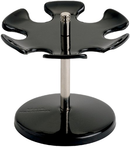 Stempelhanger MAUL rond 6-delig metaal  Ø8.5cm zwart