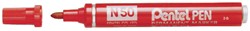 Viltstift Pentel N50 rond rood 1.5-3mm