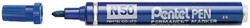 Viltstift Pentel N50 rond blauw 1.5-3mm