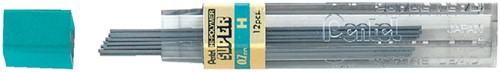 Potloodstift Pentel H 0.7mm zwart koker à 12 stuks