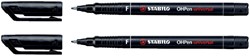 Viltstift STABILO OHpen permanent 842/46 rond 0.7mm zwart