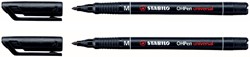Viltstift STABILO OHpen permanent 843/46 rond 1mm zwart
