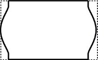 Prijsetiket 16x26mm Open-Data S14/Sato Judo afneembaar wit-2