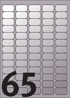 Etiket Avery L7690-25 38.1x21.2mm zilver 1625stuks-2
