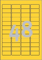 Etiket Avery L6041-20 45.7x21.2mm geel 960stuks-2