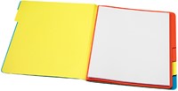 Sorteermap Secolor sixtab 6 tabbladen 100% gerecycled karton 250 gr blauw-3