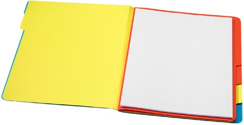 Sorteermap Secolor sixtab 6 tabbladen 100% gerecycled karton 250 gr blauw-3